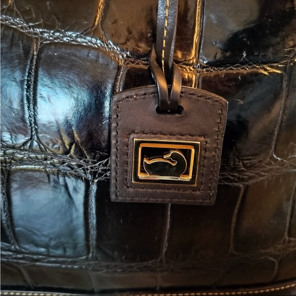 Dooney & Burke Tassel Tote Shoulder Bag - Picture 3 of 12